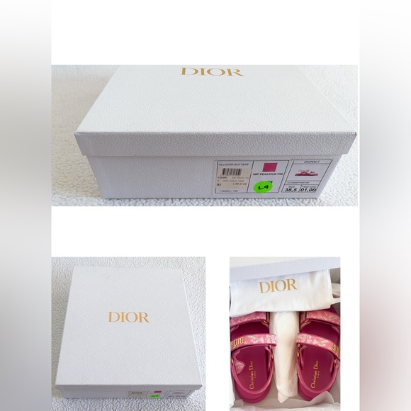 Authentic Christian Dior Women's DiorAct Lambskin leather sandals - Picture 15 of 16